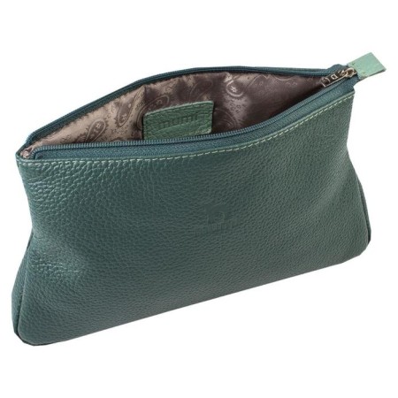Lightning cosmetic bag, green color-1