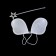 Carnival set "Fairy", 2 items: rod, wings, white color