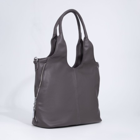 Lurch bag with lightning, the color is gray-brown-3