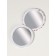 Mirror folding circle (2) C/took D7.5cm grl pwr white layer packet QF