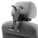 Torso tablet holder for a headrest, sliding up to 20cm, width of gripping 6-10 cm