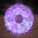 Garland "Mishura" 50 m Rosa, IP44, silver thread, 1500 LED, 8 modes, glow of multi, 36 V