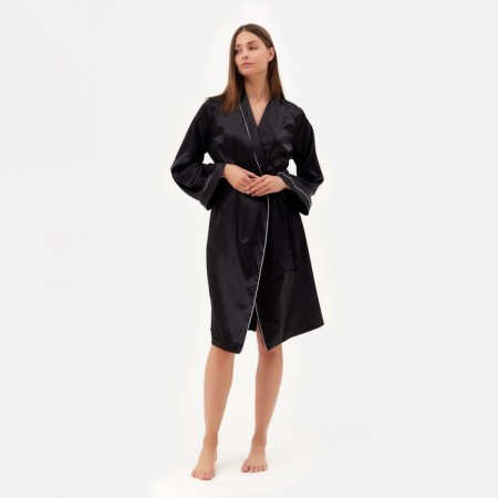 Women's robe minku: Light Touch Black color, river 44-5