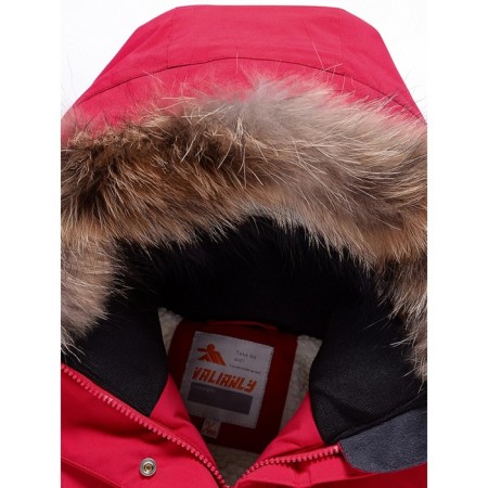 Winter park for a girl, height 140 cm, red color-7