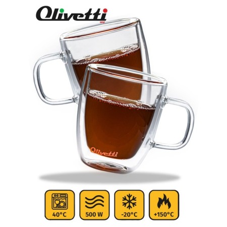 Set of mugs with double walls Olivetti DWC25, 2 pcs, 250 ml-3