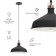 Suspended PL2 BK/RC Metal, E27, Max 60W