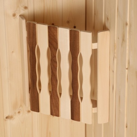The lampshade is wooden, corner "Flat thermo-5" 29.5x23x16 cm-1