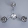Laurah Laura 3x60W E27 Chrome 54x54x29 cm.