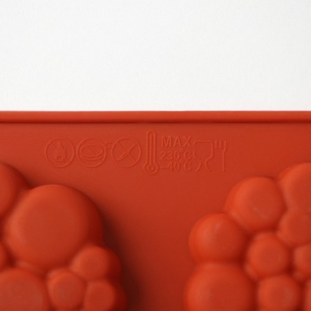 Baking uniform “Bubbles”, silicone, 29 × 17 × 1.5 cm, 8 cells (6 × 6 × 1.5 cm), brown color-4