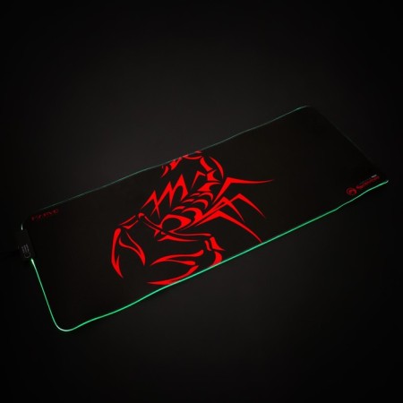 MARVO MG010 mouse mat, game, 800x305x4 mm, backlight, black-7