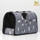 Bag - Animal Carrying "Playing Catets", gray, size L, 53 x 21 x 29 cm
