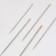 Sewing needles for modists, d = 0.7/0.8/1.1 mm, 3.8 - 5.3 cm, with a golden ear, 16 pcs