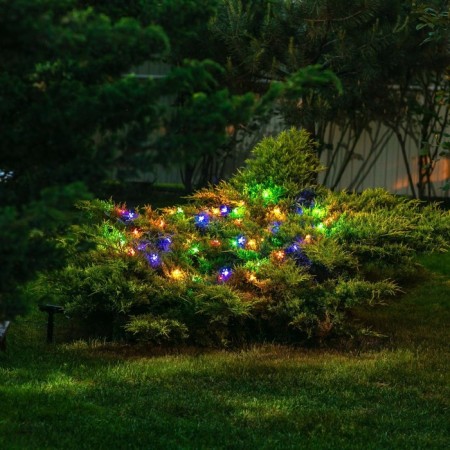 Sadovaya garland on the sunny battery "Sakura" Uniel, IP44, 4.9 m, multi -colored-4