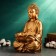 Steam for the little things "Buddha with lotus" bronze, 19x17x32
