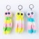 Soft toy "Osminog", on a key fob, 11 cm, Mix colors