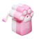 Mechanical sharpener with container, pink paw