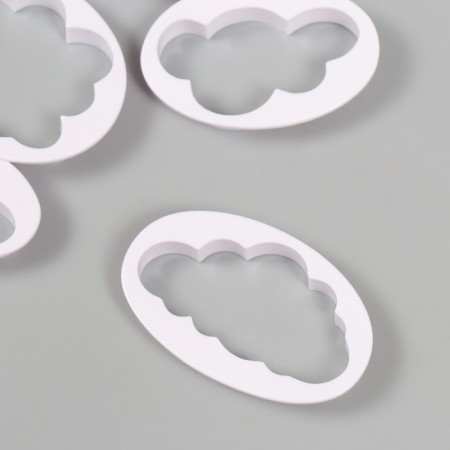 Catter for polymer clay "Cloud" set of 5 pcs 4.8x7.6 5.8x6.8 3.5x6.2 4.1x7.9 4.8x7 cm-2