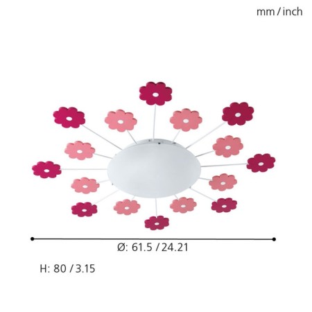 Lamp Viki 60W E27 pink-2