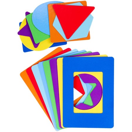 Cards-sorcerers "Forms, colors, patterns", 32 cards-2