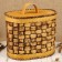 Khlobitsa wicker, oval, 27x18x22 cm, birch bark