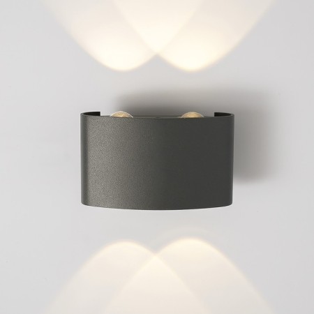 Elektrostandard lamp, 4 watts, LED, 3000K, 290 LM, IP54, wall, Techno 1555 LED Gray