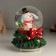 Souvenir polystone water ball light, music, snow circling "Snowman" 12x12x15.5 cm