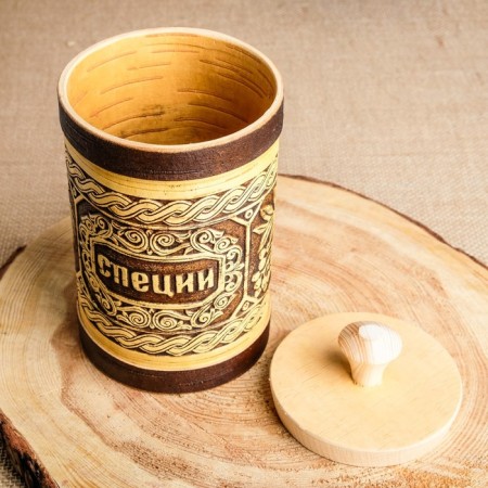 TUES "cones", under spices, 18x10.5 cm, v-1 l, birch bark-3