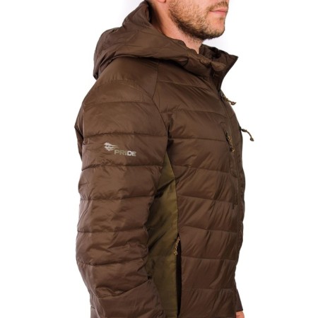 Jacket with hood men's Pride Mangust, nylon, brown, rr 48-50 growth 170-176-12