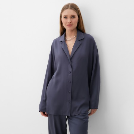 Women's costume (shirt, trousers) minku: casual collection color graphite, pr 48-1