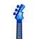 Musical guitar, sound, light, blue color