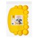 345x230 mm "Multi-Pulti" rug for creativity, silicone, yellow
