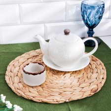 Serving napkin, D 30 x 0.5 cm, water hyacinth
