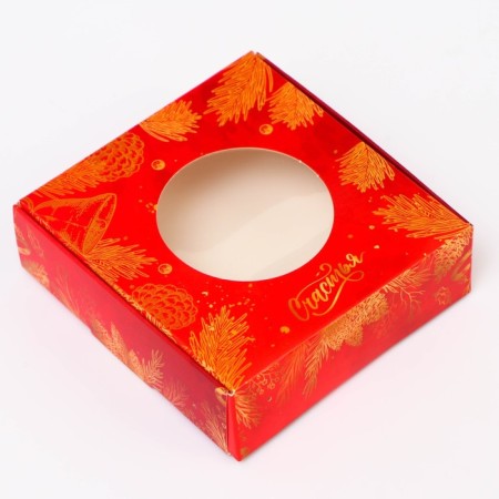 Gift box team with the window "Fulfillment of desires", 10 x 10 x 3 cm-2