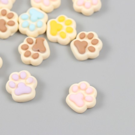 Decor for creativity Plastic "Paw" MIX 1.3x1.3 cm-1