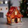 LED figure "Gingerbread House" 18 × 12 × 10 cm, polystone, batteries AAAX2 (not in the kit), glow warm white