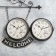 Wathered double-sided watches, on the suspension "WelCome", smooth move, D-20 cm, 55 x 36 cm, 1 aa