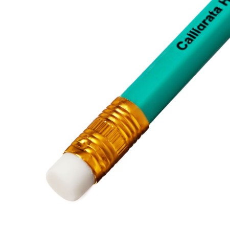 Chernographic pencil (simple) Hb, calligrata, with an eraser, sharpened, plastic, hexagonal, green-3