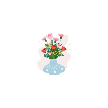 Set of napkins for setting the table "Flowers in a vase", rectangular, size 32x46 cm, 4 pcs-2