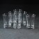 A set of glass glasses Azur, 210 ml, 6 pcs