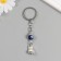 Keychain from the evil eye Metal "fig" 2.5x4 cm