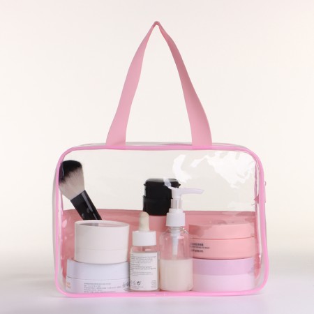 Lightning cosmetic bag, pink color-1