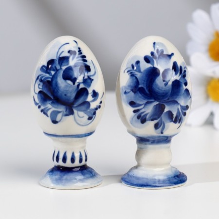 Souvenir "Egg", 8.5 cm, gzhel, high-2