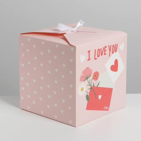 Gift folding box, packaging, “letter”, 18 x 18 x 18 cm-2