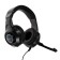 Qumo Halo headphones, game, microphone, 2x3.5+usb, 2m, backlight, black