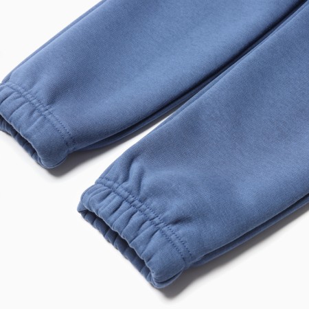 Kit for children (sweatshirt, trousers), launched, dark blue color, height 128 cm-5