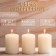 Candle cylinder aromatic "valley", set 4x6 cm, 3 pcs