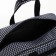 Road bag with lightning, 2 outer pockets, long belt, black/white color