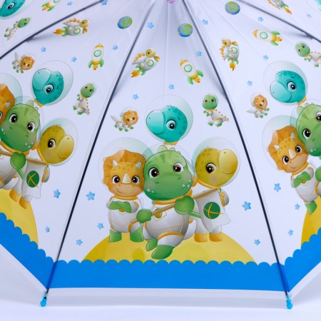 Children's umbrella P/Aut with a whistle "Dracos in space" d = 84cm, 8 spokes, 65 × 7 × 6 cm-3