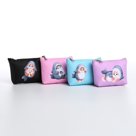 Purse children's wallet, color mix "cat shark", 11*7 cm mix-5