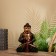 Souvenir "Buddha" Albezia 18x8x25 cm
